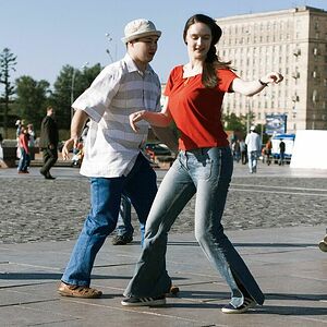 lindy hop на Поклонной в Москве 